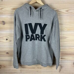 Ivy Park Hoodie Small Pullover‎ Gray Oversized Streetwear Terry Sweatshirt